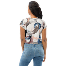 Load image into Gallery viewer, All-Over Print Crop Tee