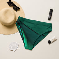 Recycled high-waisted bikini bottom