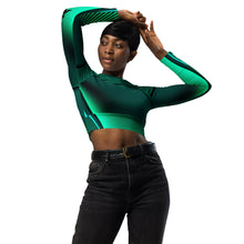 Load image into Gallery viewer, Recycled long-sleeve crop top