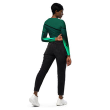 Load image into Gallery viewer, Recycled long-sleeve crop top