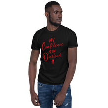 Load image into Gallery viewer, My Confidence Is On Overload Short-Sleeve Unisex Tee (WHITE)