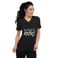 Unisex Short Sleeve V-Neck T-Shirt