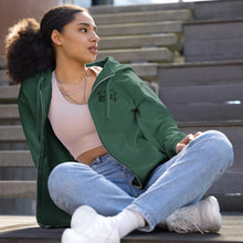 Load image into Gallery viewer, Unisex fleece zip up hoodie